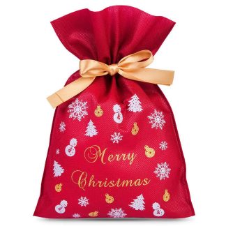 3 Stk. Vliesstoffsäcke 20 x 30 cm mit Aufdruck - Weihnachten