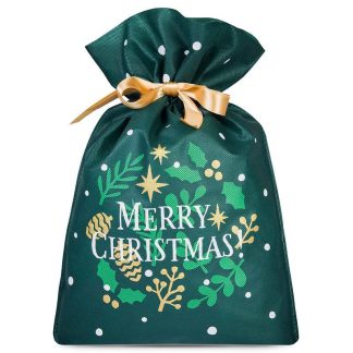 3 Stk. Vliesstoffsäcke 20 x 30 cm mit Aufdruck - Weihnachten