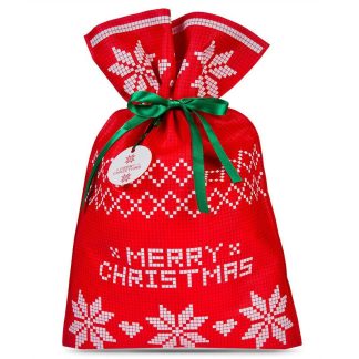 3 Stk. Vliesstoffsäcke30 x 45 cm mit Aufdruck - Weihnachten