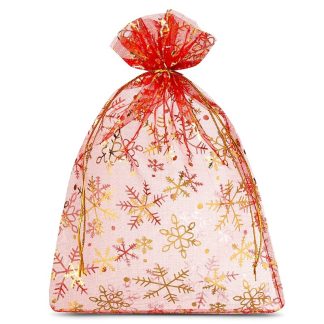 5 St. Organzabeutel 26 x 35cm - Weihnachten