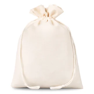 Baumwollsäckchen 18 x 24 cm natur - 5er-Set - 100% Baumwolle