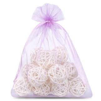 5 St. Organzabeutel 26 x 35 cm - lila