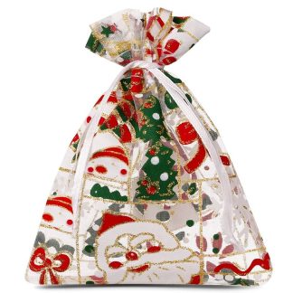 3 St. Organzabeutel 30 x 40 cm - Weihnachten