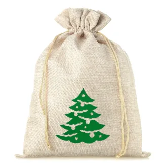 1 St. Jutesack 26 cm x 35 cm - Weihnachten