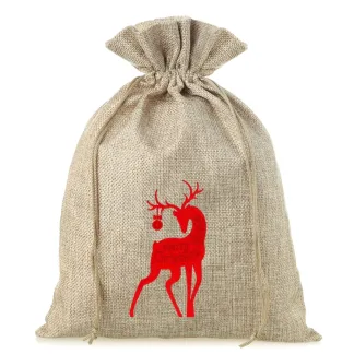 1 St. Jutesack 26 x 35 cm - Weihnachten