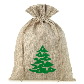 1 St. Jutesack 30 x 40 cm - Weihnachten