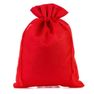 1 St. Jutesack 30 x 40 cm - rot