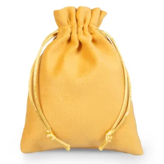 10 St. Samtbeutel 12 x 15 cm - gold