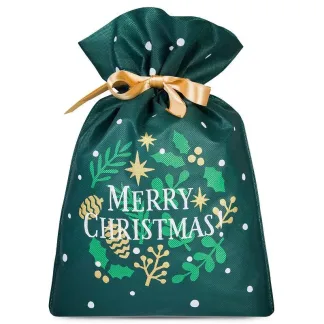 Weihnachtliche Vliesstoffsäcke 20 x 30 cm 3 Stück für Firmenpräsente