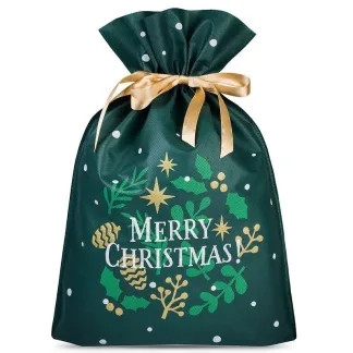 Große Vliesstoffsäcke für Weihnachten 30 x 45 cm 3 Stück mit Aufdruck