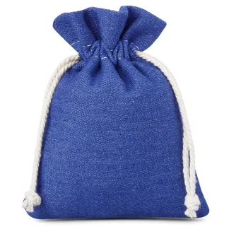 3 St. Jeans Beutel 12 x 15 cm - blau