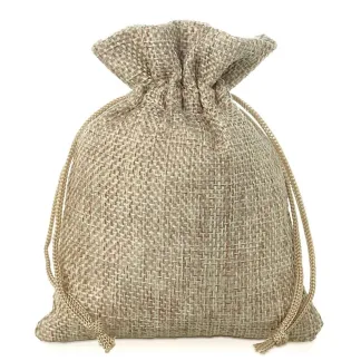 10 St. Jutesäckchen 10 cm x 13 cm - naturfarbe