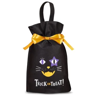 Vliesstoffbeutel mit Halloween-Motiv 22 x 32 cm - 3 Stück, ideal als Verpackung für Süßigkeiten und kleine Geschenke