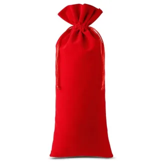1 St. Samtbeutel 16 x 37 cm - rot