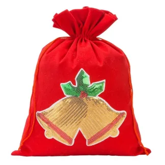 1 St. Samtsack 26 x 35 cm - Weihnachten