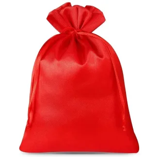 10 St. Satinsäckchen 12 x 15 cm - rot